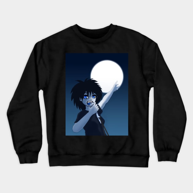 Fly To The Moon Crewneck Sweatshirt by Willthunder3